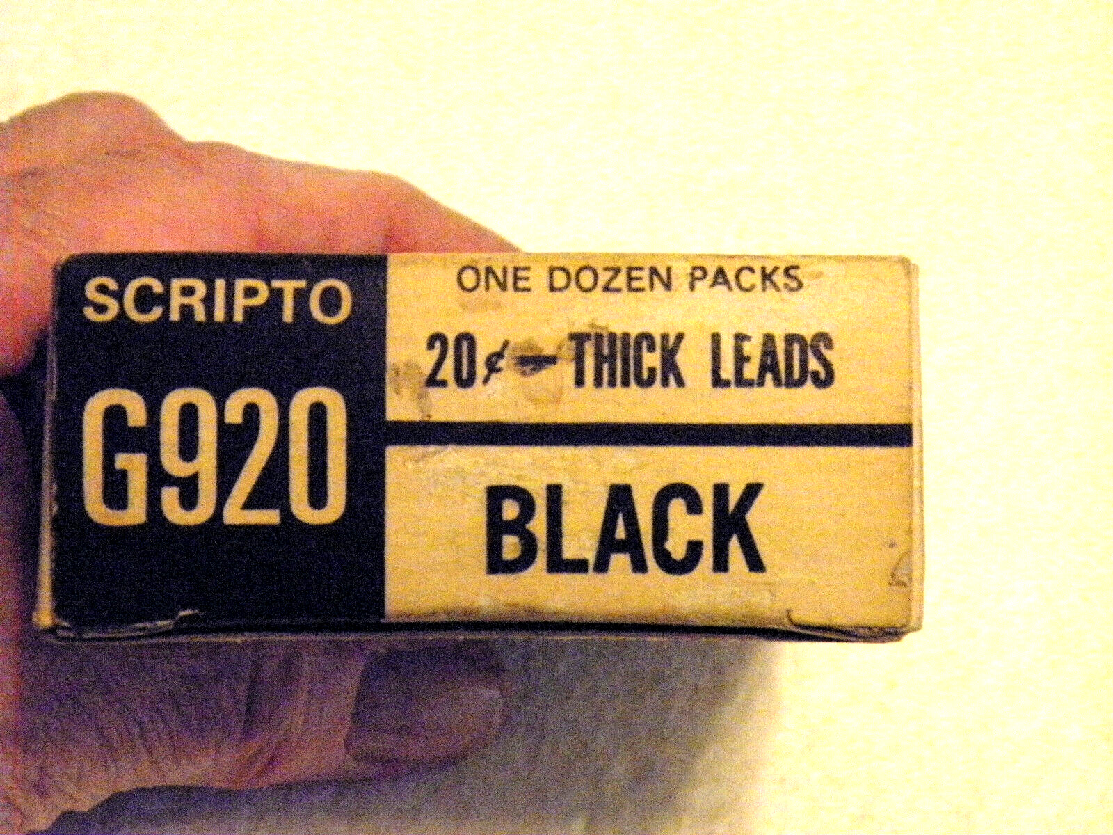 Vntg 12 Pkgs Scripto G920 All-Surface Thick Marking Lead – 31 Black 8 Red Leads