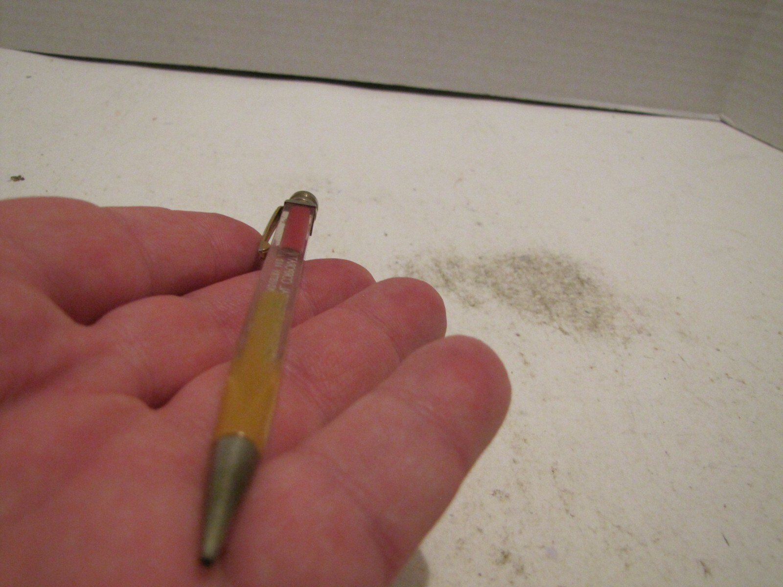 VINTAGE RARE UNMARKED SHELL CHEMICAL CORP. SHELL GAS MECHANICAL PENCIL USED