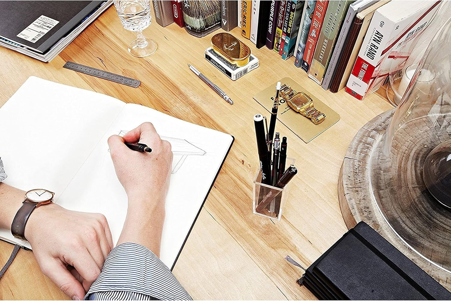 Retractable Drafting Pencil 0.5mm Black Metal – Rotring 800