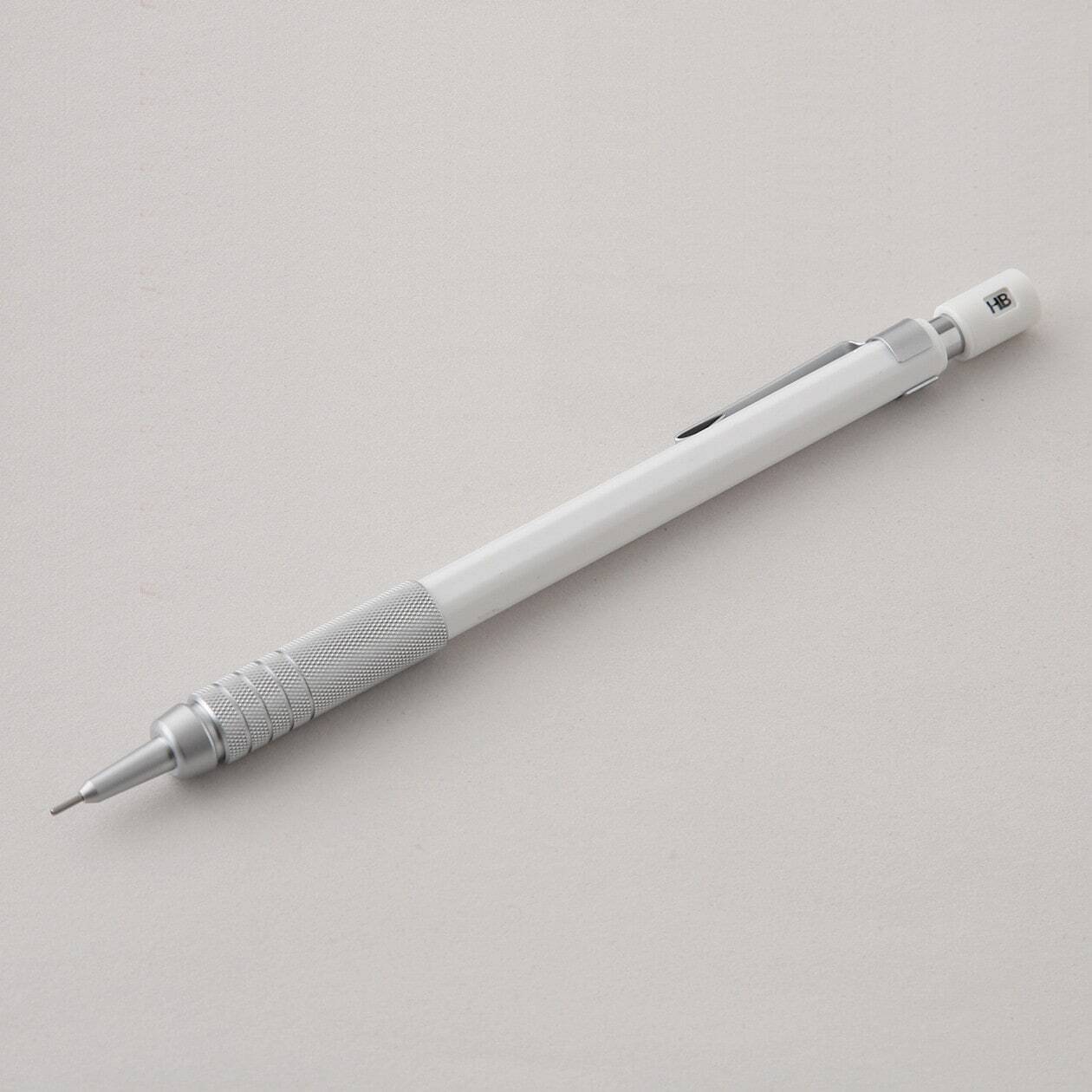 New 2024 Muji Low Center of Gravity Mechanical pencil White 0.5mm Made In Japan