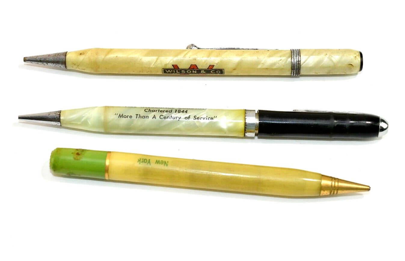 c1950’s Pearl Advertising Mechanical Pencil Fire Insurance Wilson Bakery