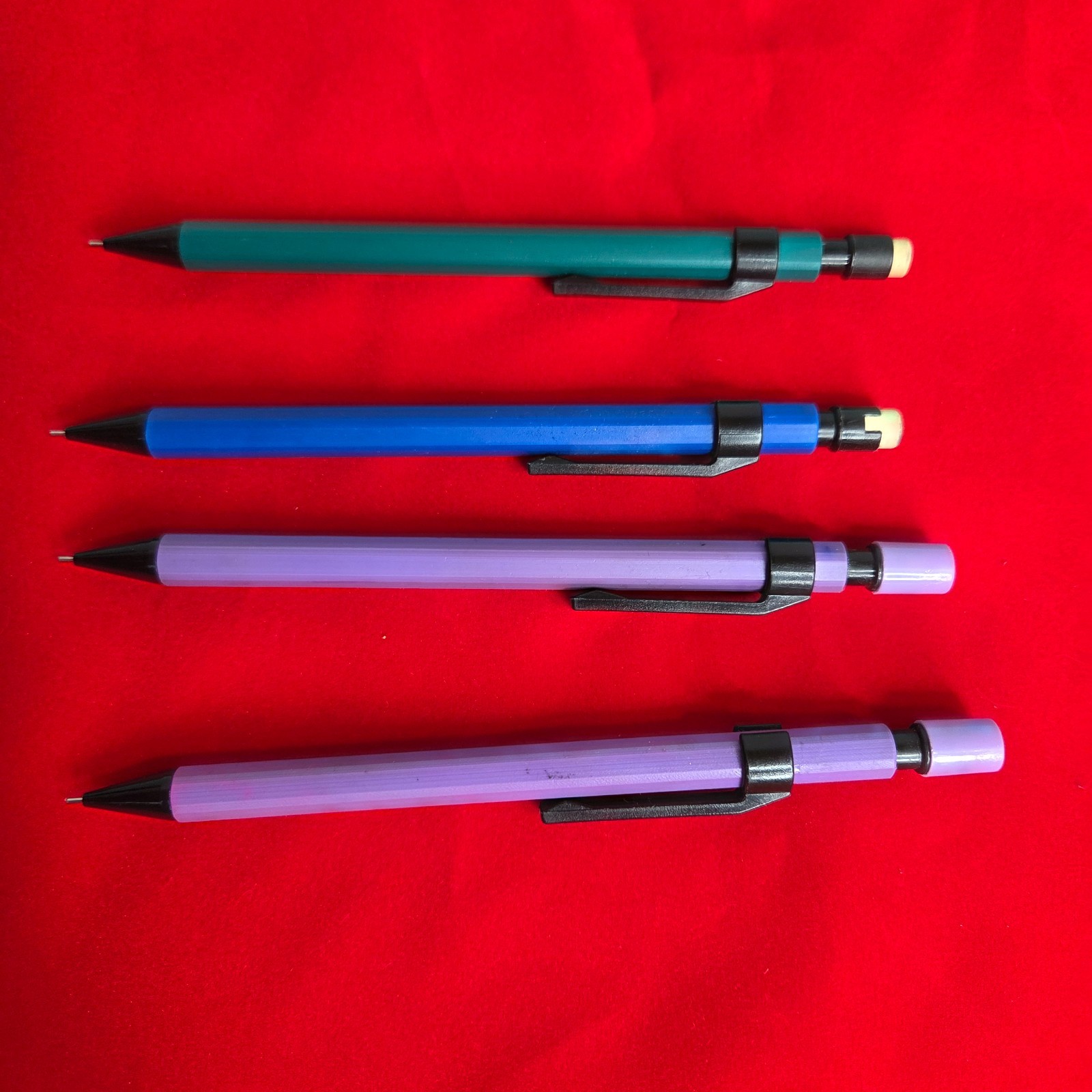 Lot of 4 Zebra Posi-Grip Refillable Mechanical Lead Pencil 0.5 M 1600 Japan