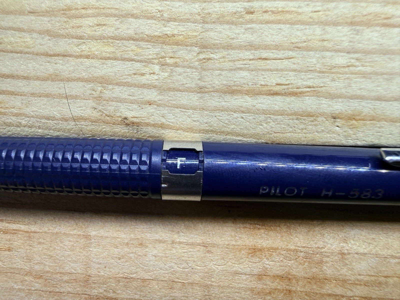 Vintage Pilot H-583 0.3mm Mechanical Drafting Pencil Japan Blue W/ Lead & Eraser