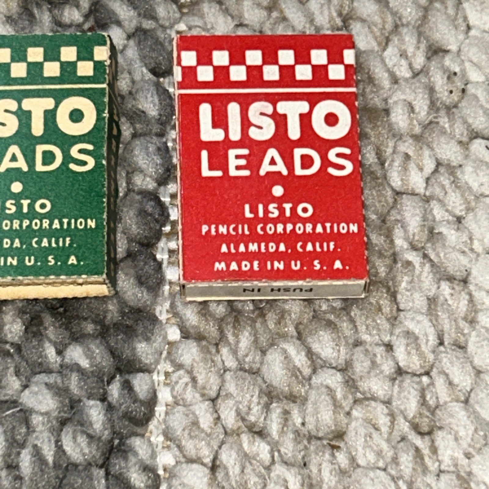 VTG Packs Listo Marking Leads No GREEN RED BLACK Pencil Refill