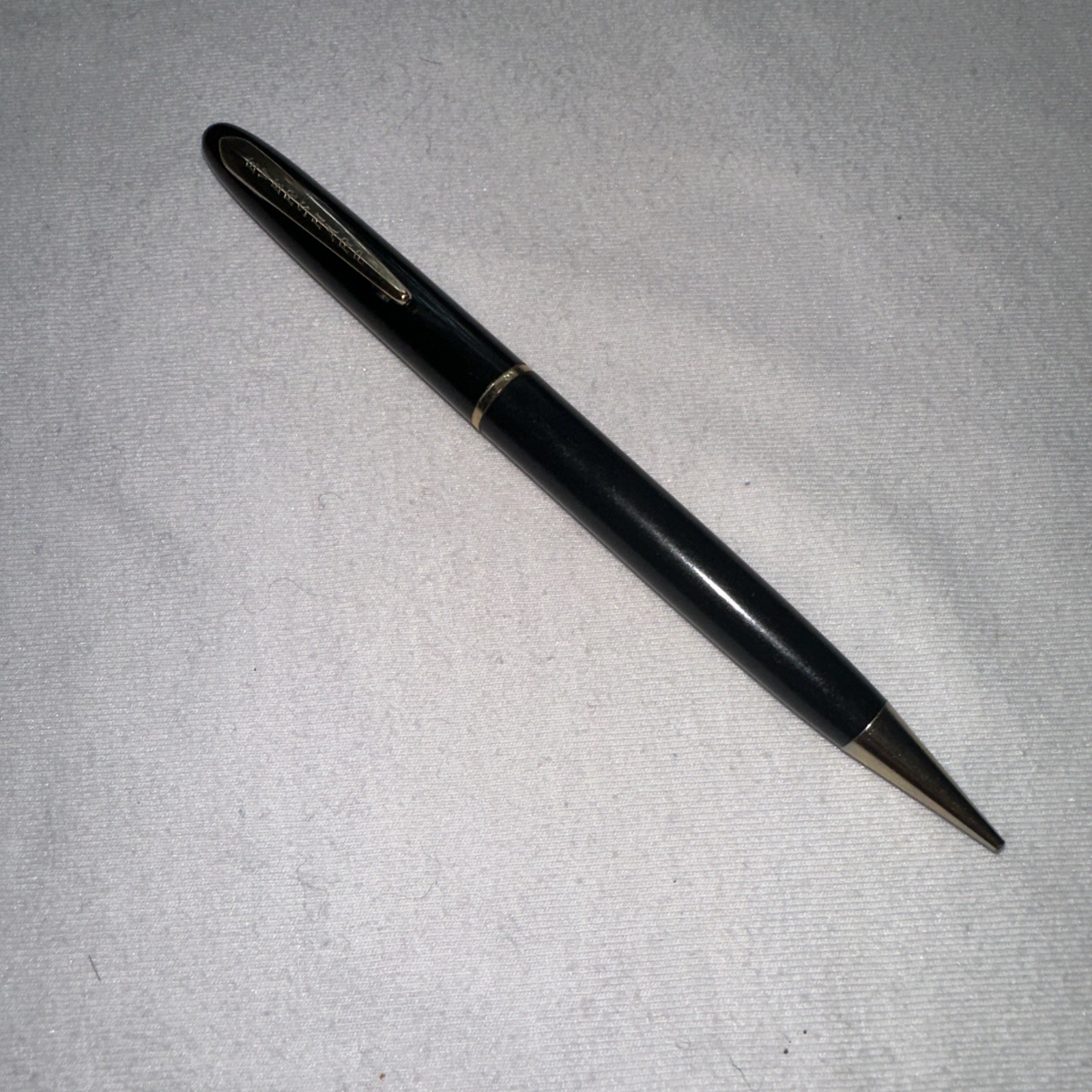 Eversharp Mechanical Pencil Black & Gold C.1950’s Works VTG