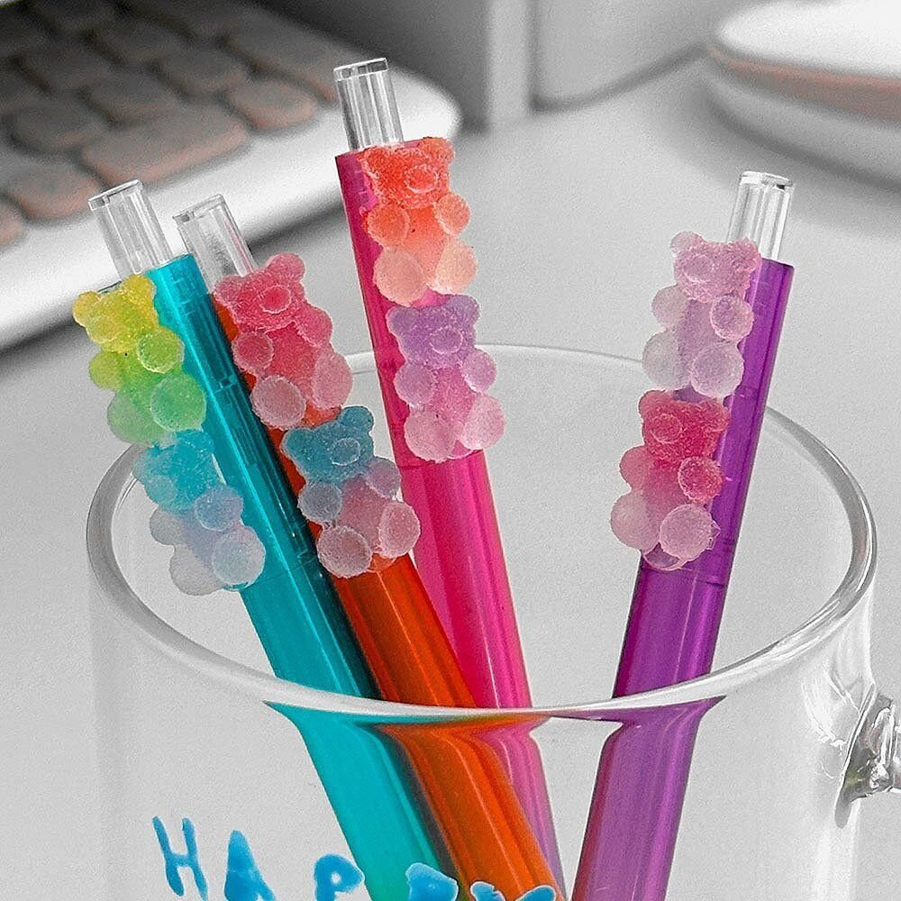 [Random] Gummy Friends Mechanical Pencil0.5mm Lead Pencil for School Supply(1ea)