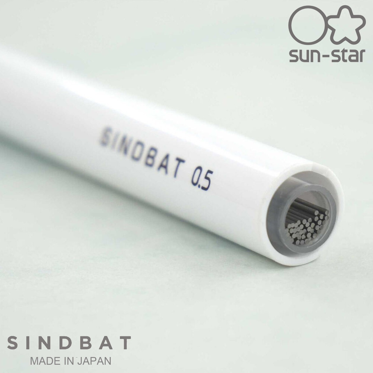 SUN-STAR SINDBAT Mechanical Pencil 0.5mm with 40 Refills Made in Japan
