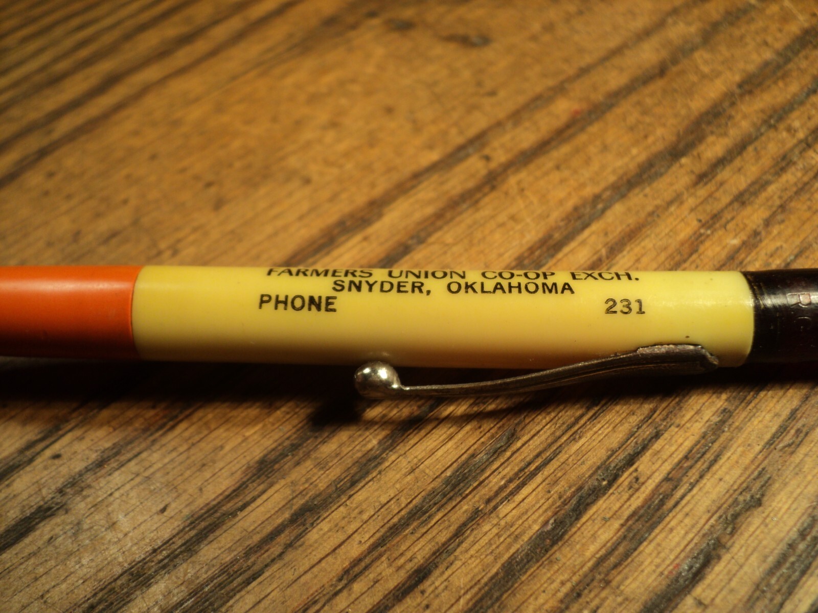Vintage Ritepoint Mechanical Pencil Cities Service Oklahoma 5-9/16″ Oil Cap