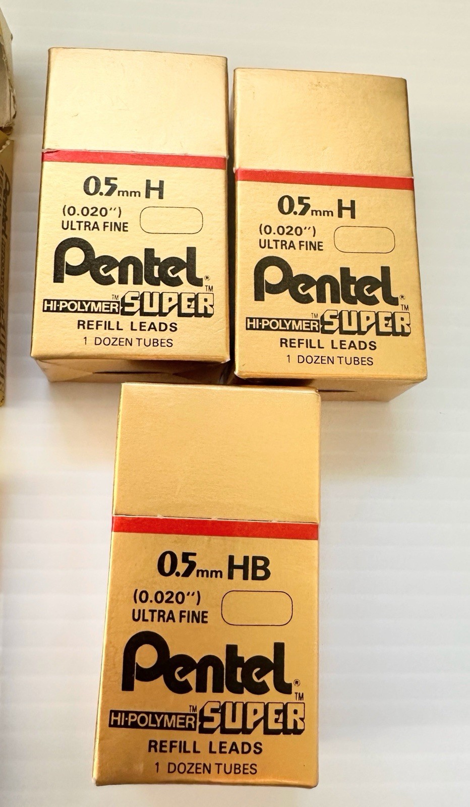 Pentel Refill Erasers & Lead 0.5mm, 0.7mm, 0.9mm Lot Some New & Some Opened