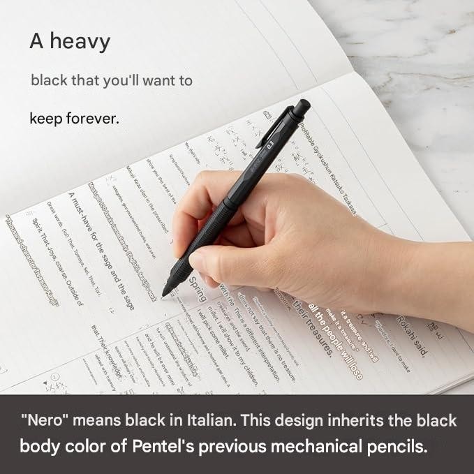 (Pentel) Orenz Nero Mechanical Pencil, 0.3mm, PP3003-A, Black