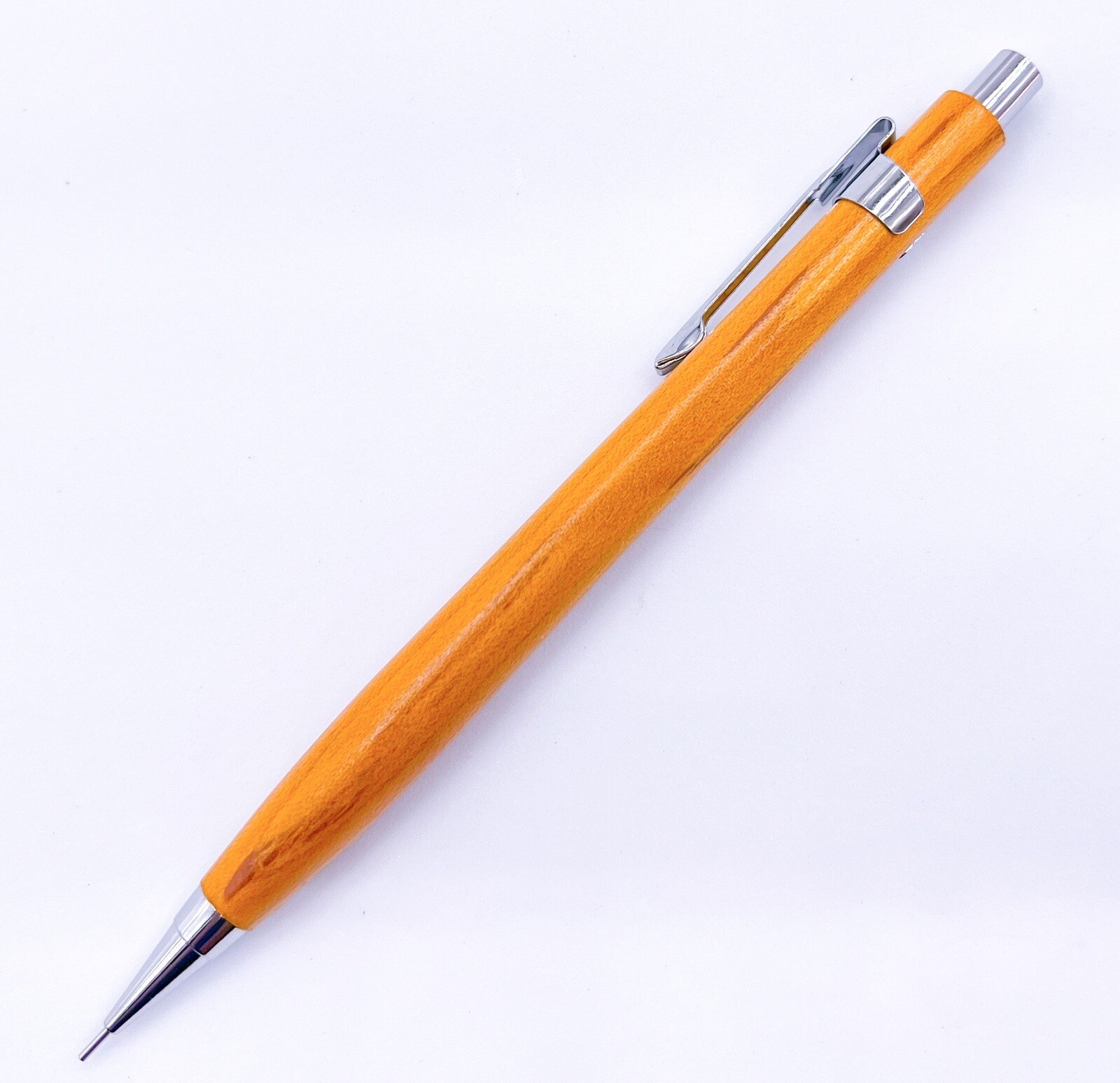New Maple Wood MECHANICAL PENCIL 0.5mm Push Drafting Fully Functional