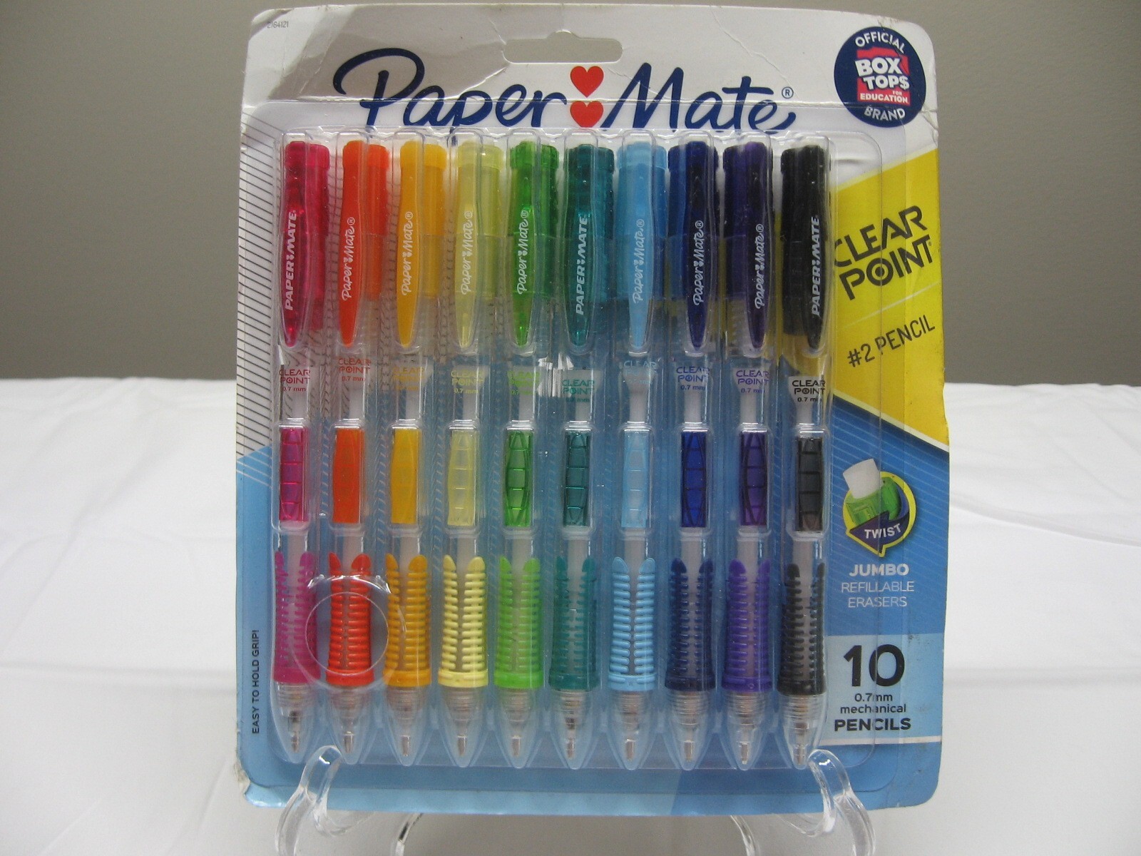 Paper Mate Clearpoint Mechanical Pencils 0.7mm 10-Pack Assorted Colors #2 Lead