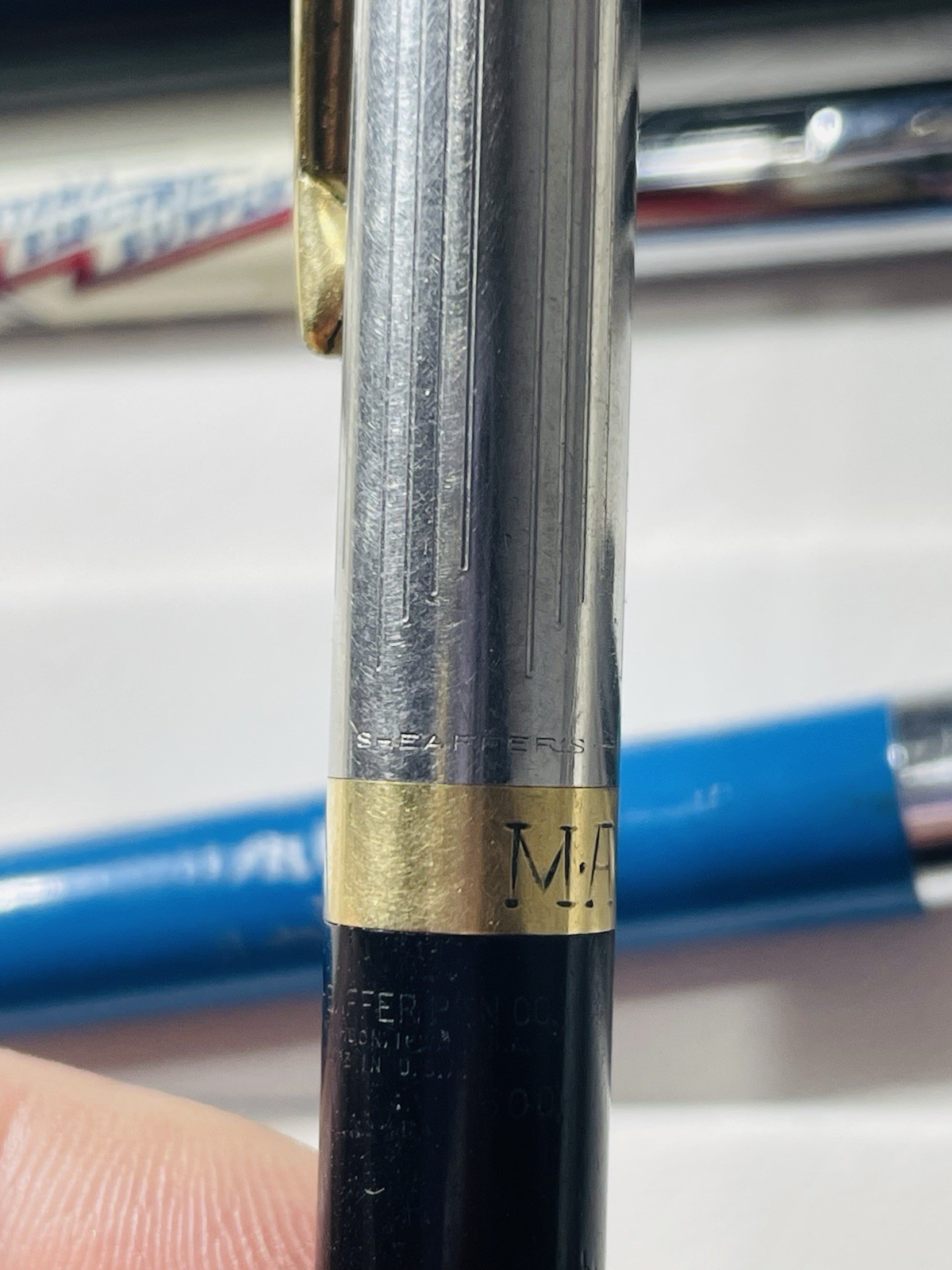 Vintage Sheaffer Mechanical Pencil & Pen Lot – Dot Chrome, Gold, Black, Blue USA