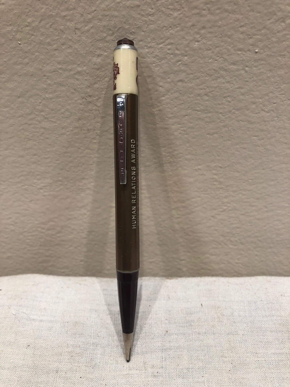 Vintage DUROLITE Mechanical Pencil Dale Carnegie Courses Human Relations Award