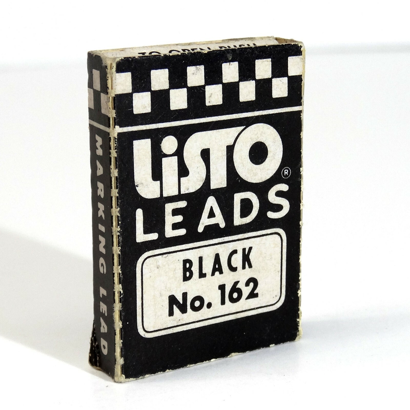VINTAGE LISTO LEADS BLACK No. 162 BOX ONE LEAD LEFT 1C1