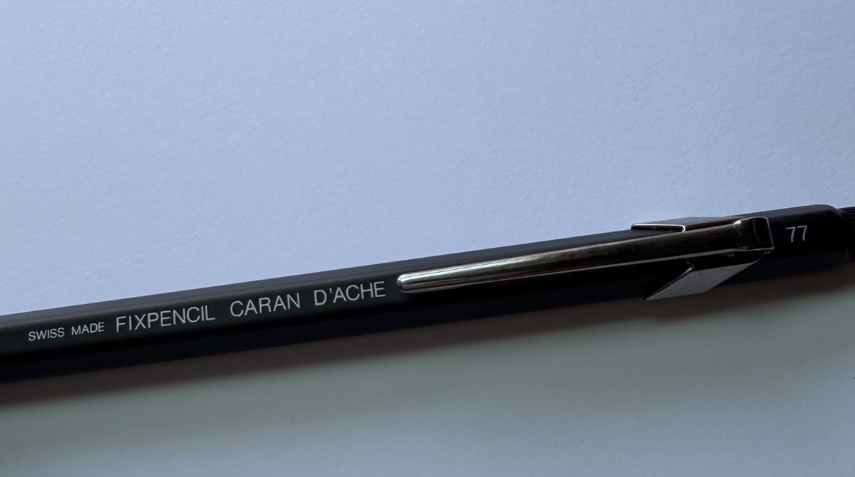Vintage Caran D’Ache Fixpencil 77 Lead holder Black Cap