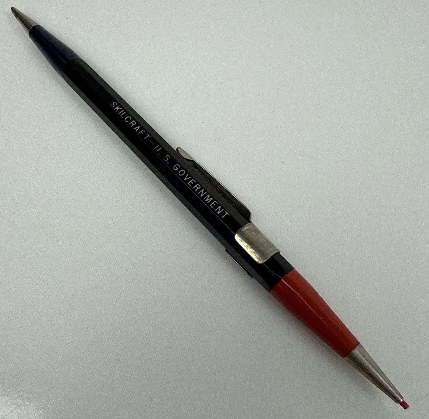 Skilcraft US Government Double Ended Mechanical Pencil Red Black Lead