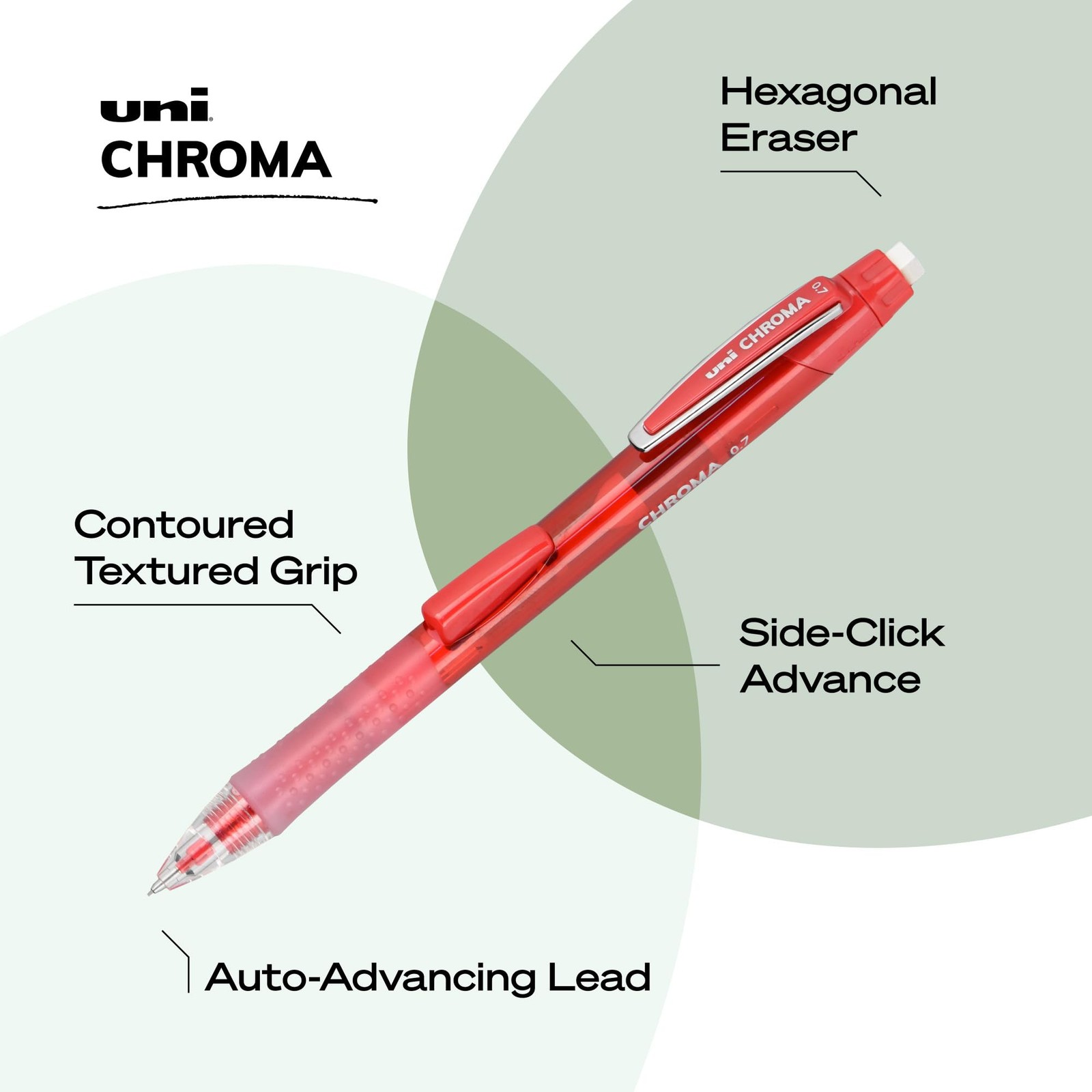 uniball Chroma Mechanical Pencil Starter Kit, 1 Count (Pack of 2), Graphite