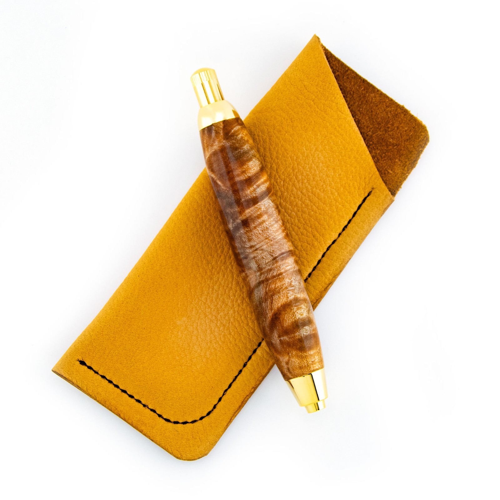 Artisan Handcrafted 5.6mm Lead Holder Clutch Artist Sketch Pencil Maple Wood