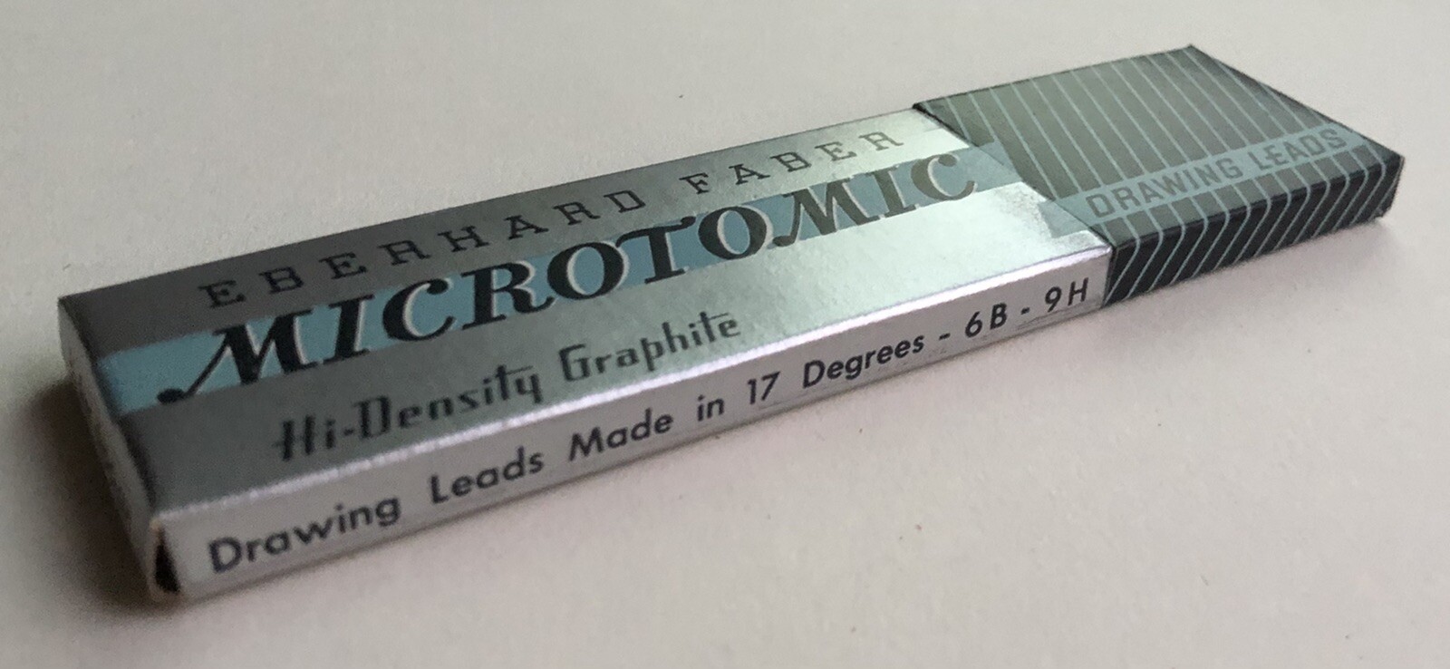 Vintage Eberhard Faber Microtomic 6100 9H 2mm Mechanical Artist Pencil 6pk Lead