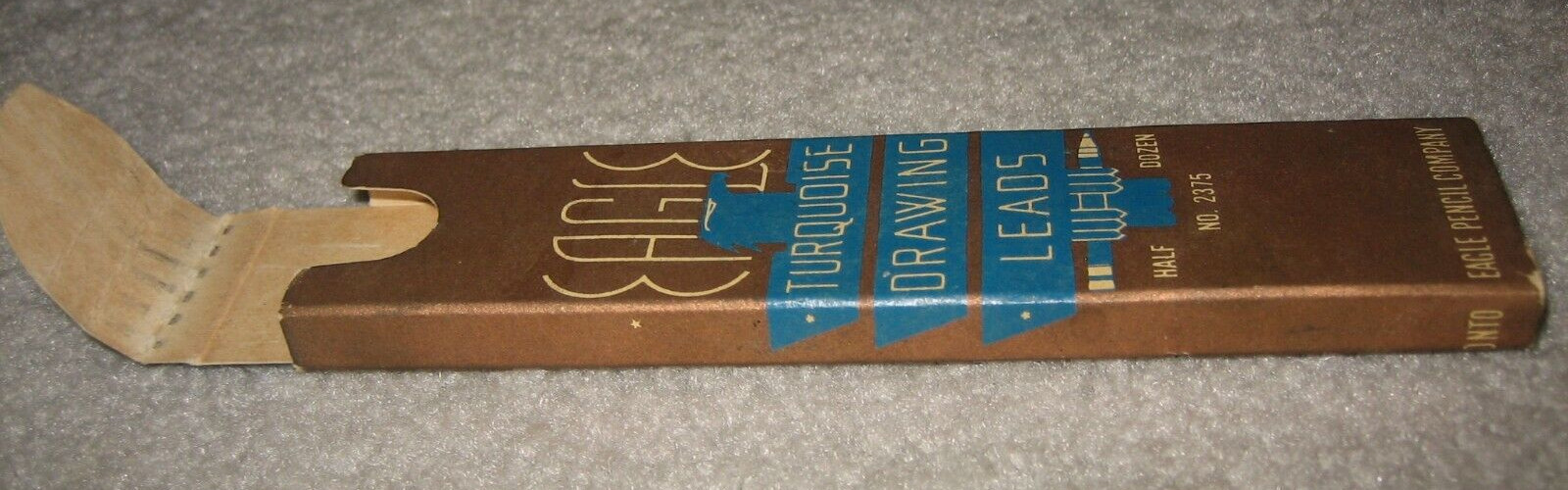 Vintage Eagle Turquoise Drawing Leads #2375 4H, 2 of 6 Count Remain, 1935