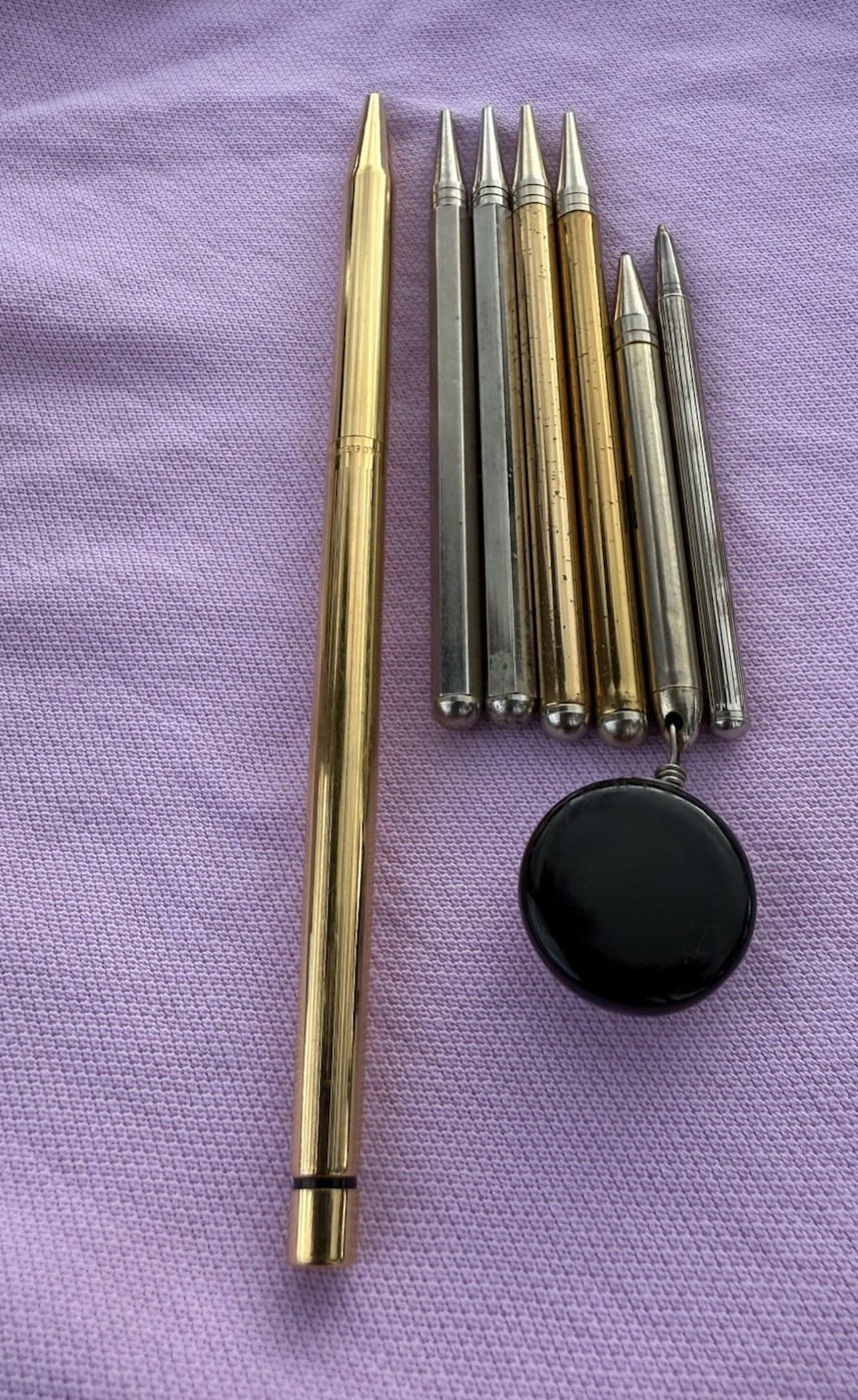 Vintage Gold Plated Pencil Lot Estate