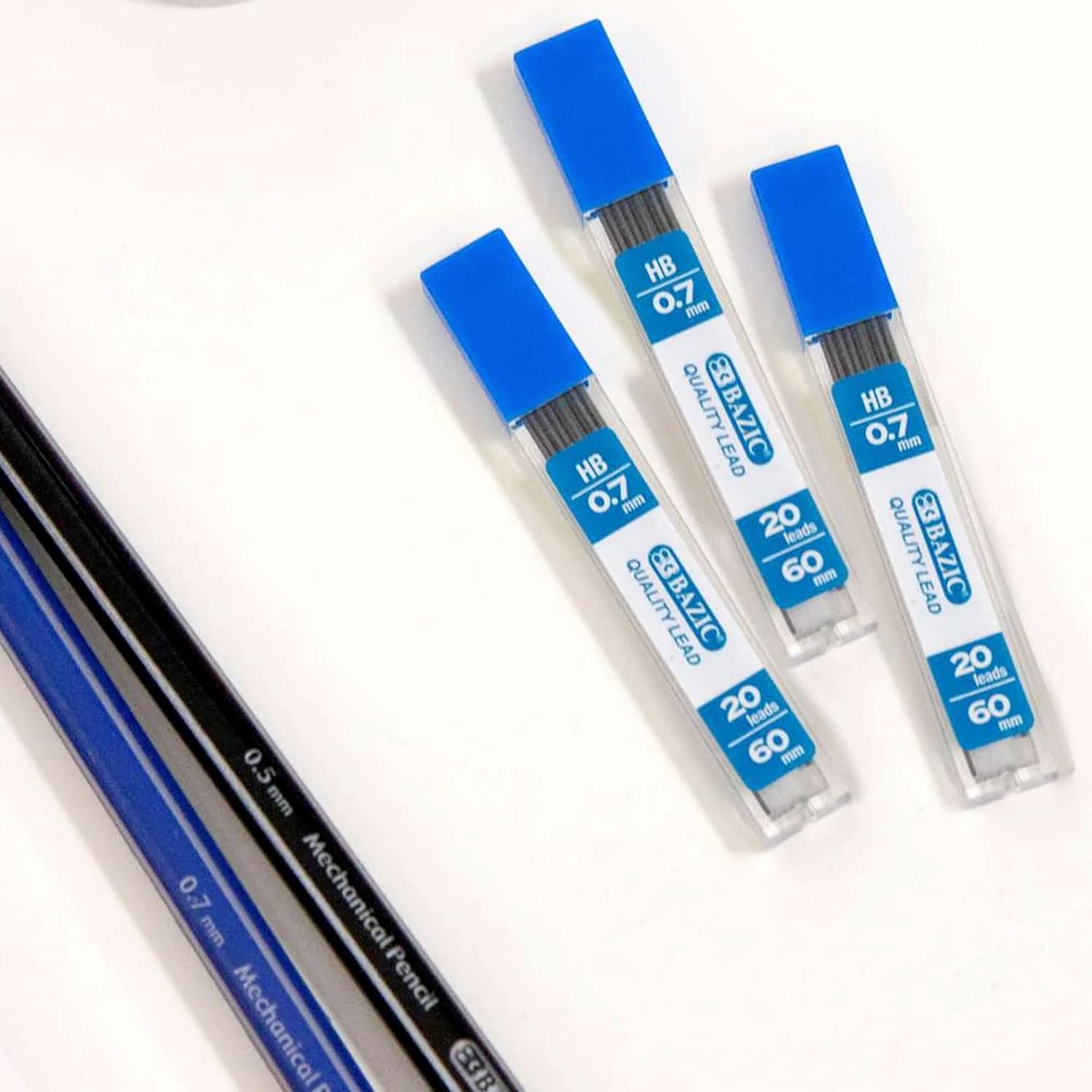 BAZIC Mechanical Pencil Lead Refills HB 0.7Mm (160 Count/Pack), Pencil Lead Refi