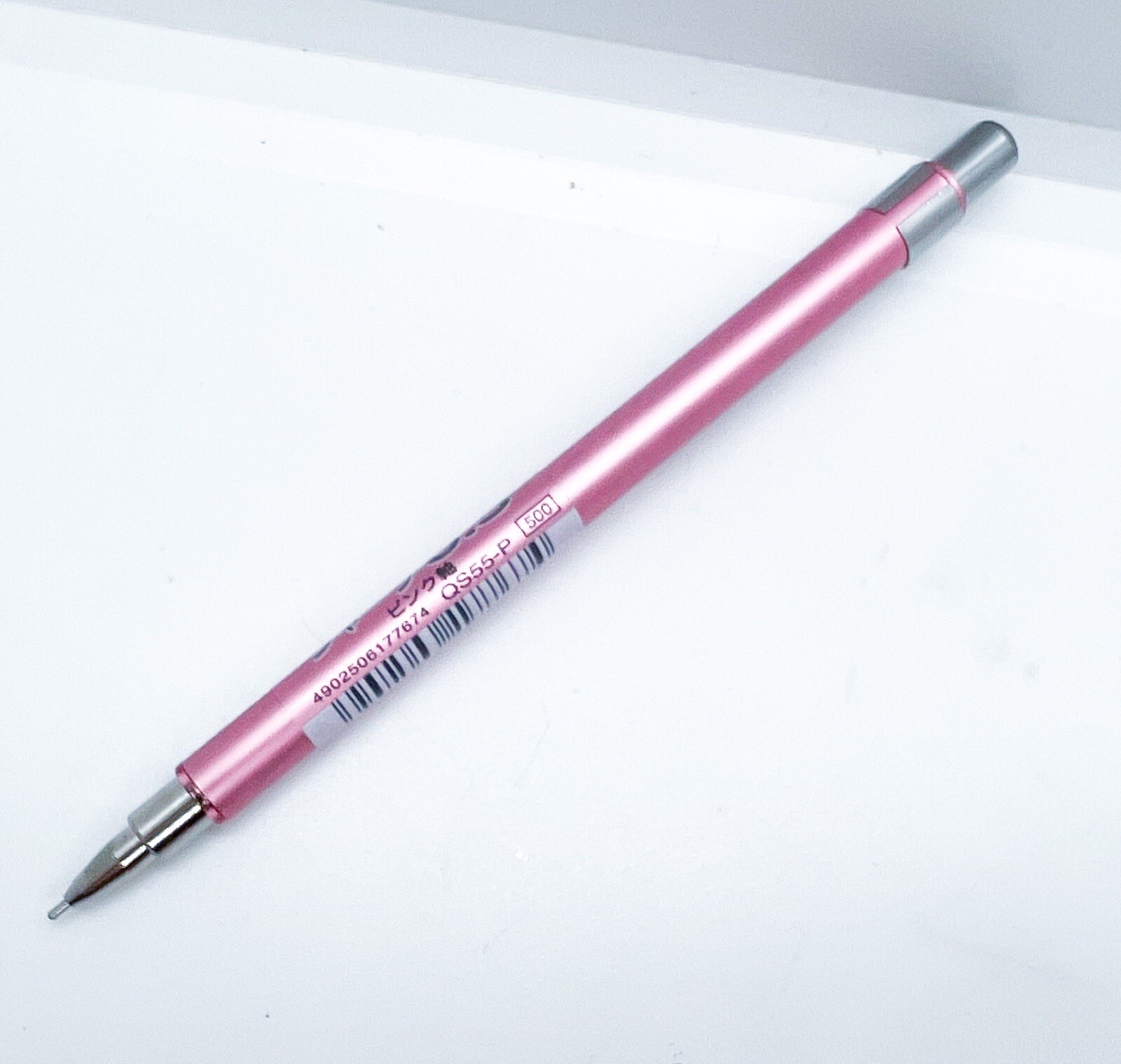 New Pentel QS55 Mechanical Pencil 0.5mm Two Side Caps Like PMG Fully Functional
