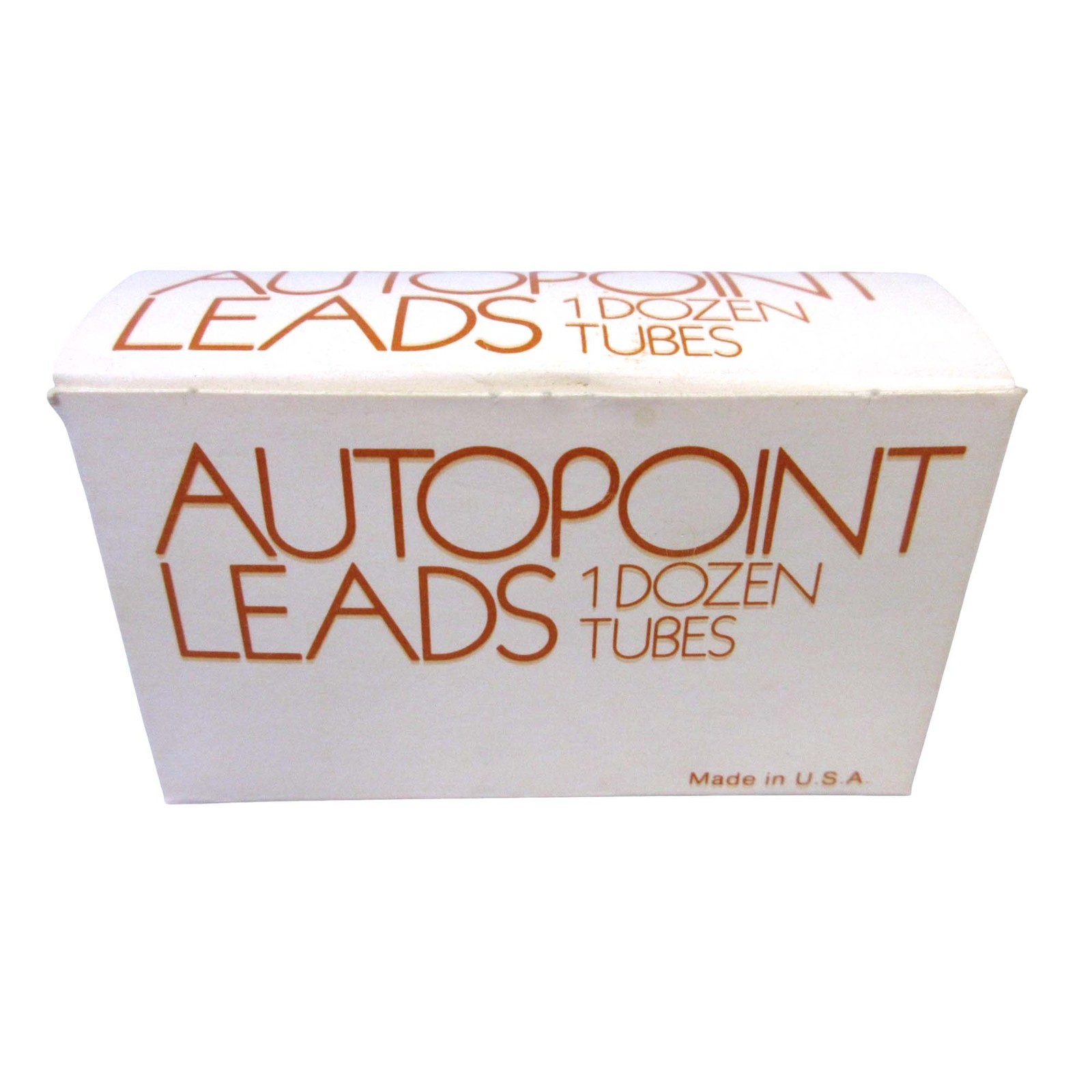 Vintage Autopoint Black Thin Leads Box of 11 Tubes .5 mm Medium 1-3/8 Inch