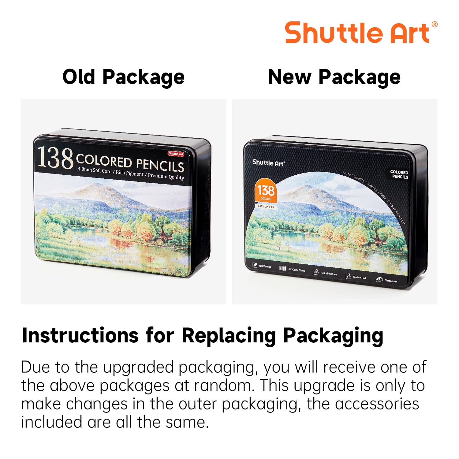 Shuttle Art 138 Colored Pencils for Adults, 1 Count (Pack of 1), 138 Colors
