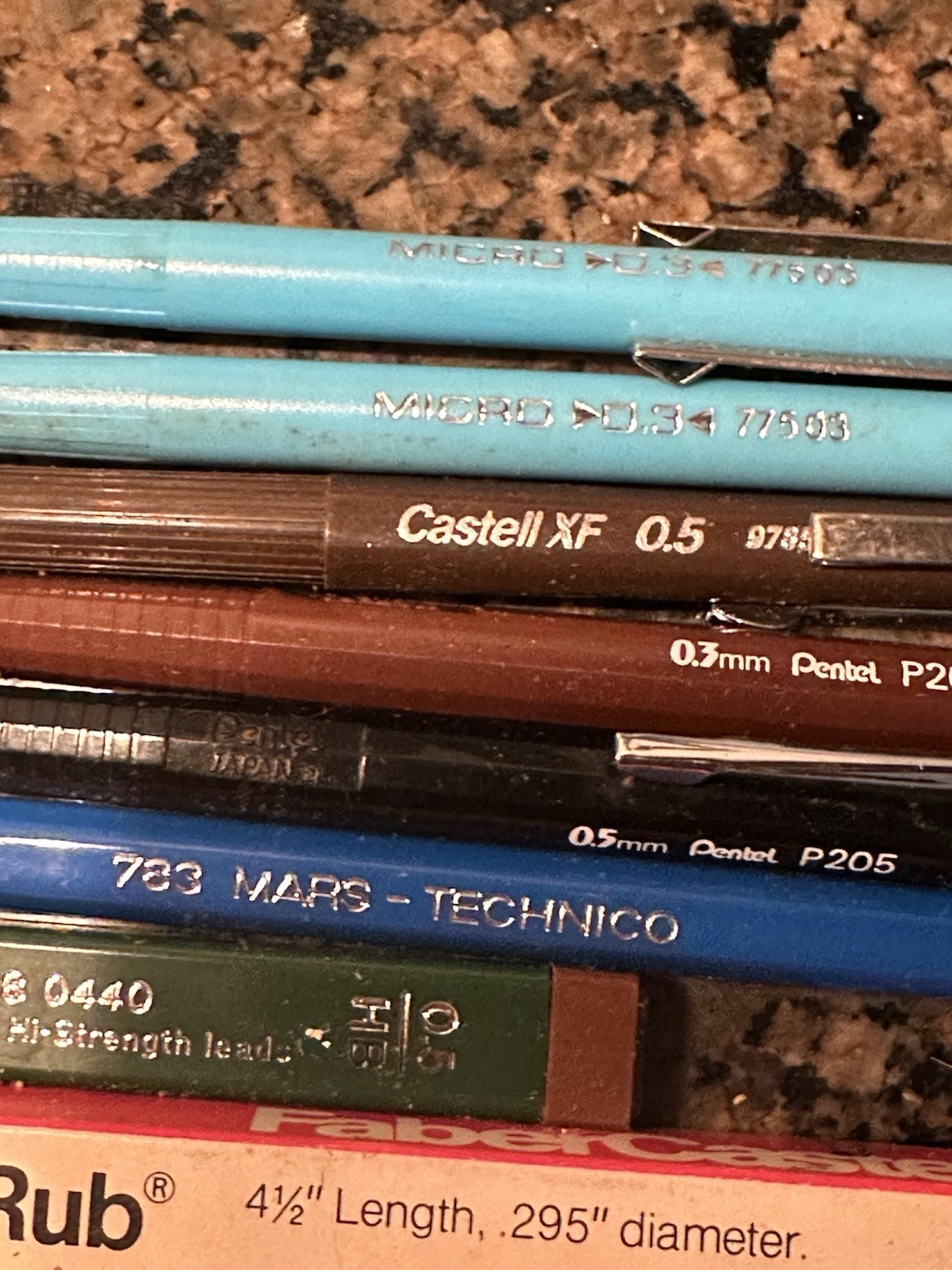 Vintage Lot Mechanical Pencils Leads Erasers Pentel Berol Zebra more JAPAN