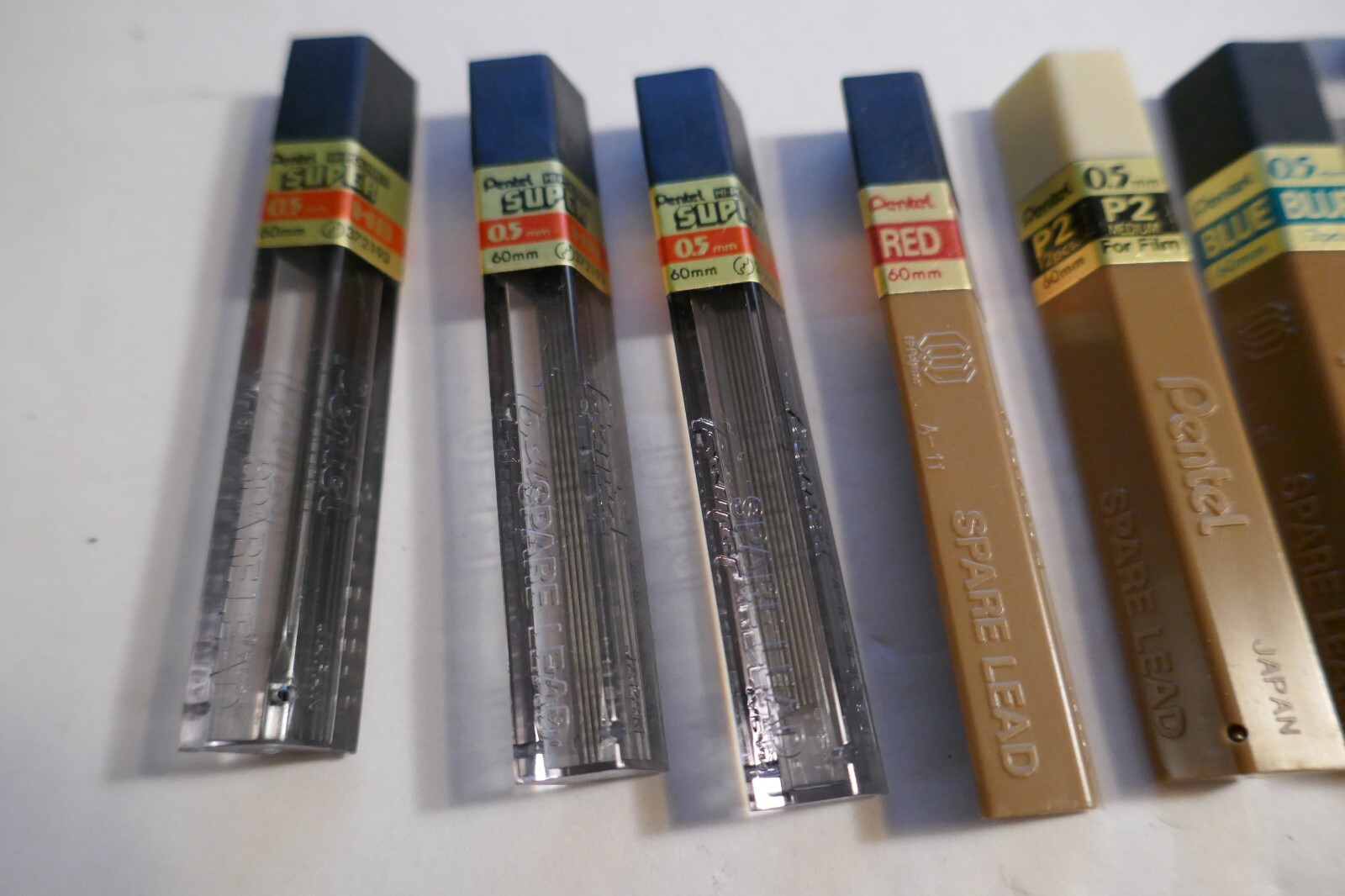 Vintage Lot Pencil Leads Eversharp Scripto Pentel Plastic and Metal Containers