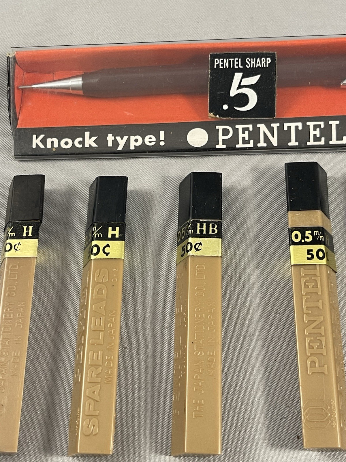 Vintage NOS 1960’s Pentel 950E Sharp 0.5 New in Box + Lead Refills Made in Japan