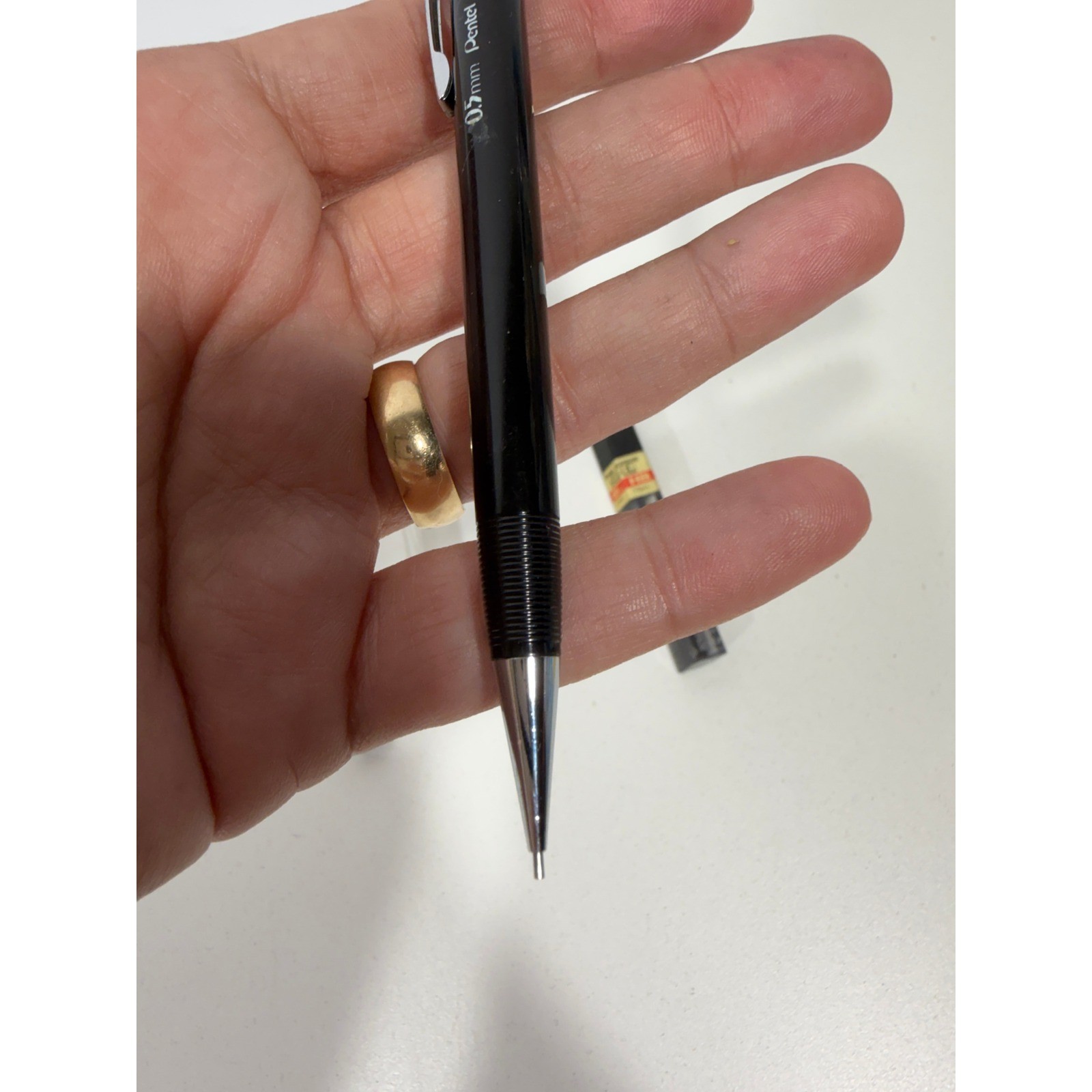 Pentel P225 Sharp Mechanical Pencil 0.5mm Black w HB Lead Refills and Erasers