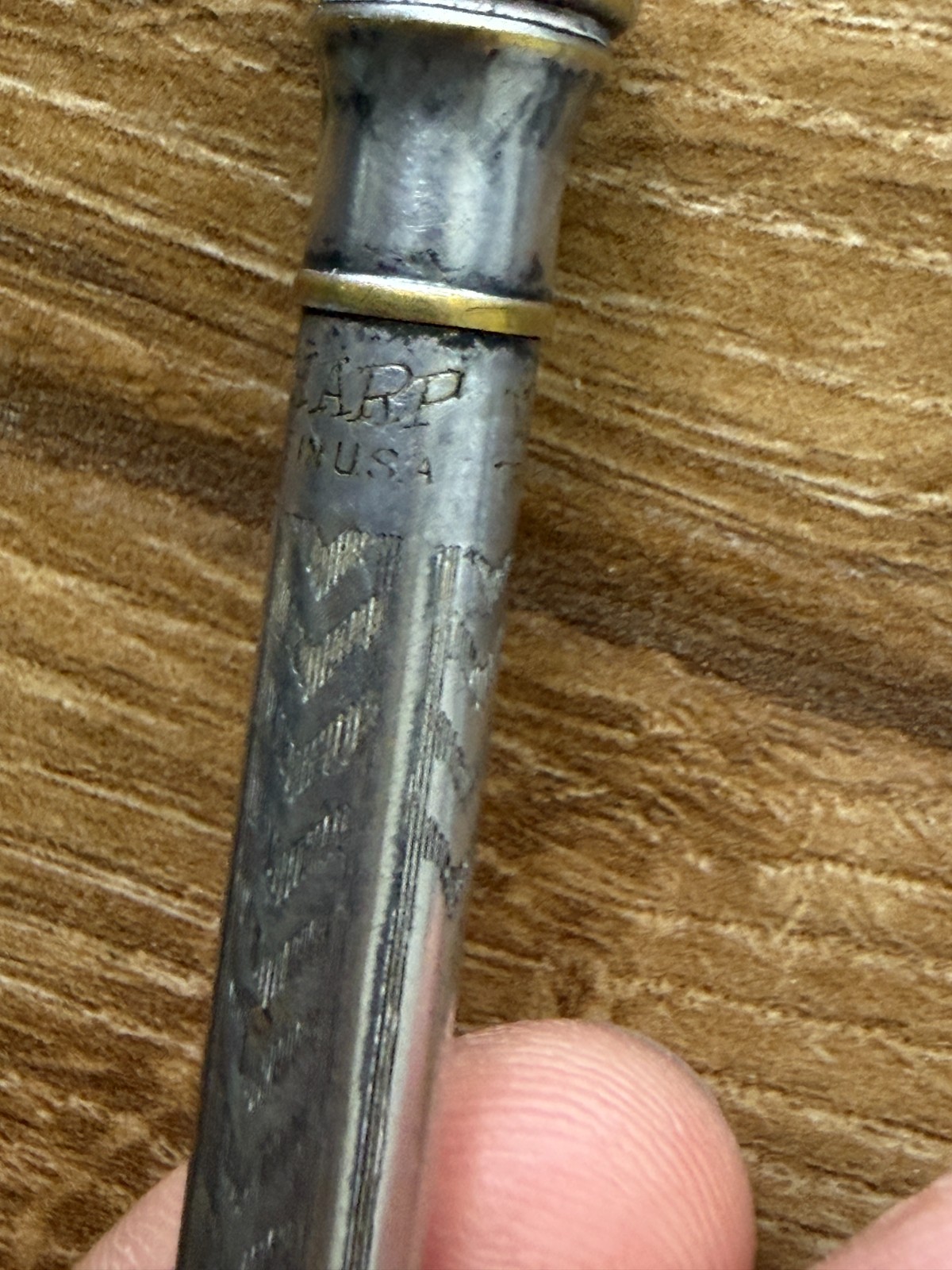 Wahl Eversharp 4” Triple Plated Mechanical Pencil Good Condition Has Wear Works