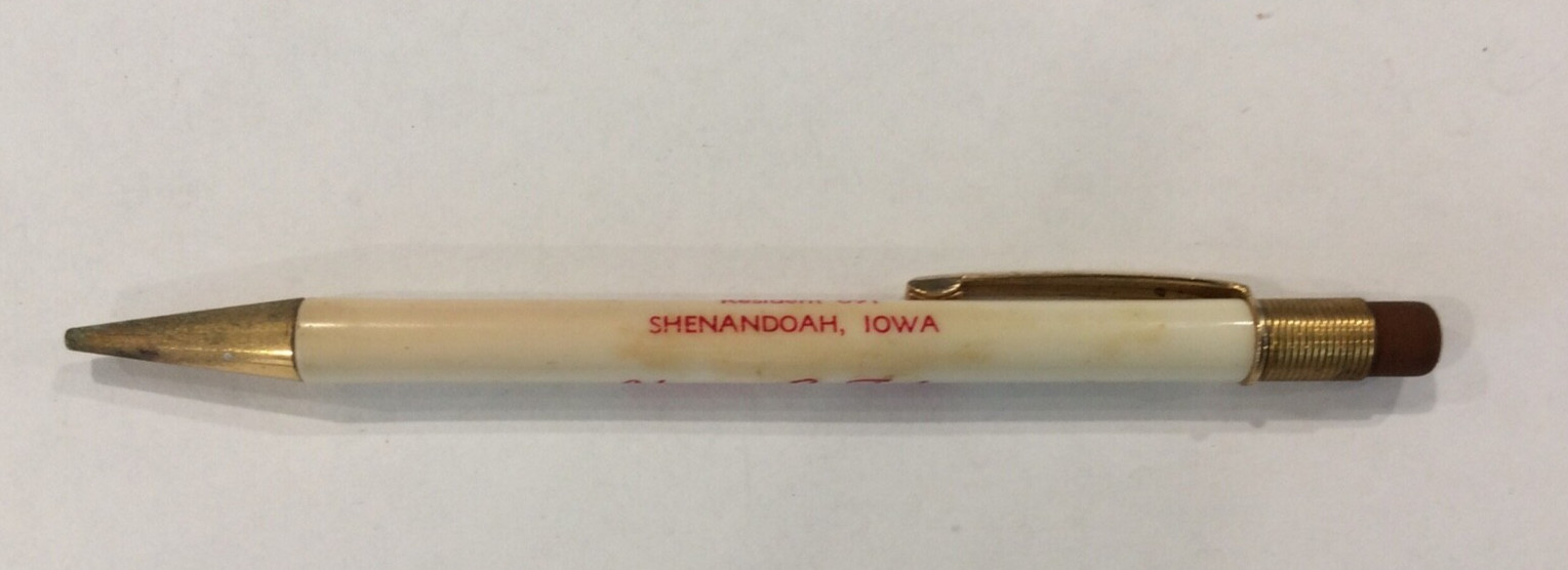 Vernon E Fisher Insurance Ph 624 Shenandoah Iowa Sayles-Wilson Mechanical Pencil