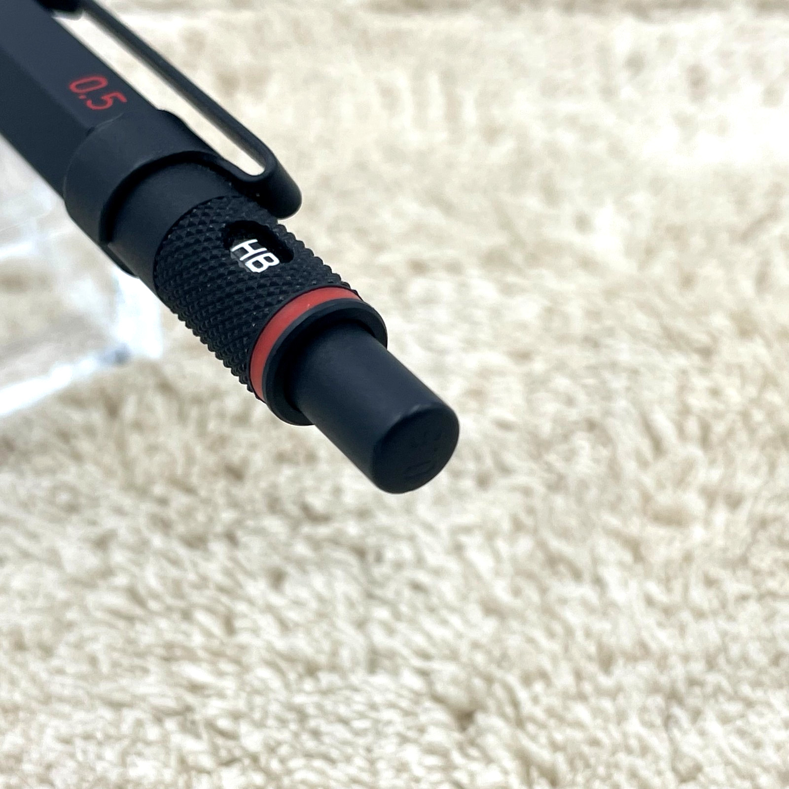Vintage rOtring 600 Black 0.5mm Mechanical Pencil No Logo Rare Japan