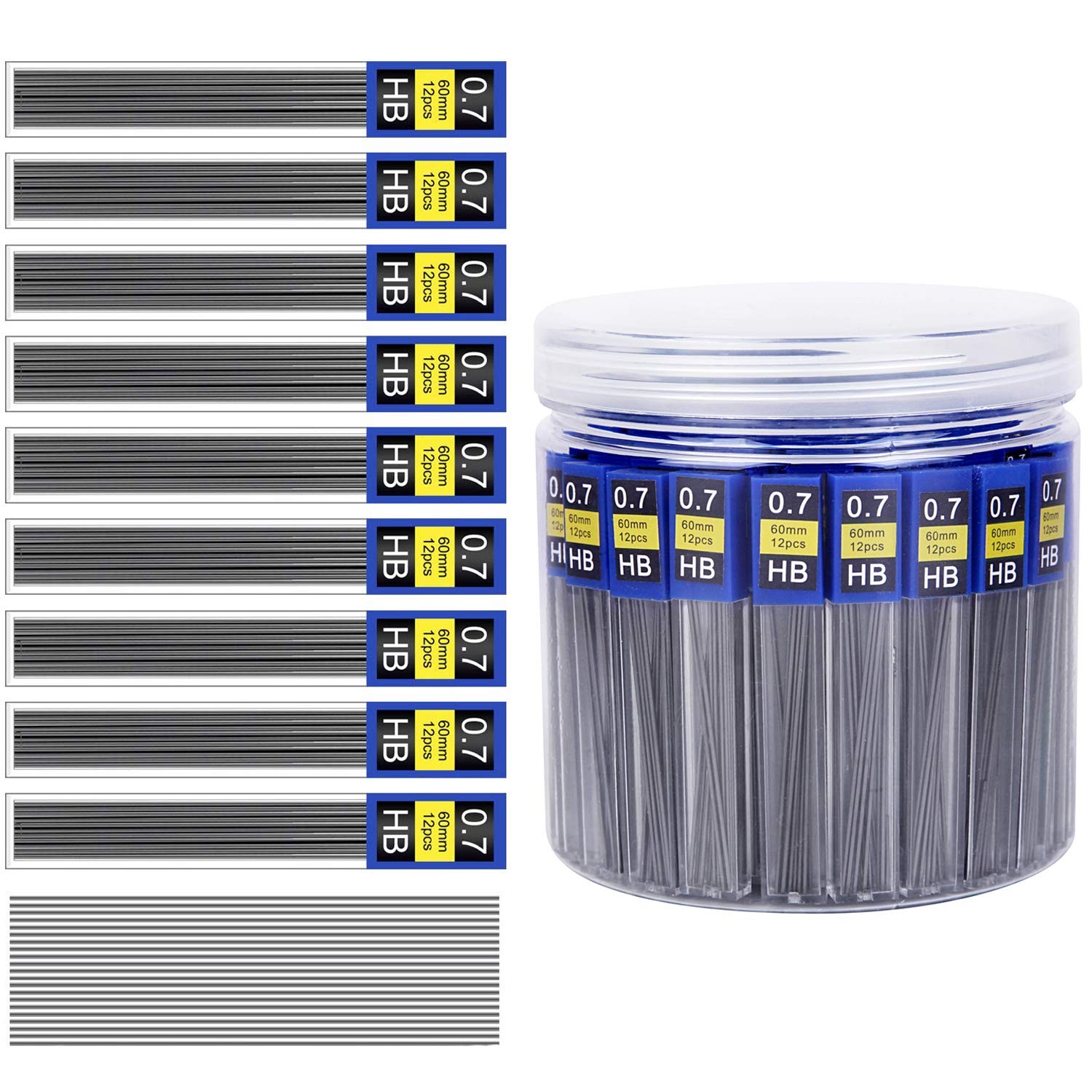 840 Pieces Lead Refills,0.7 mm HB,Break Resistant Mechanical Pencil Refills,7…