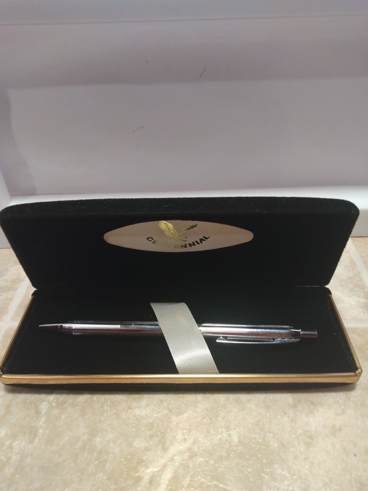 Centennial Mechanical Pencil And Case Silver Tone Working Condition