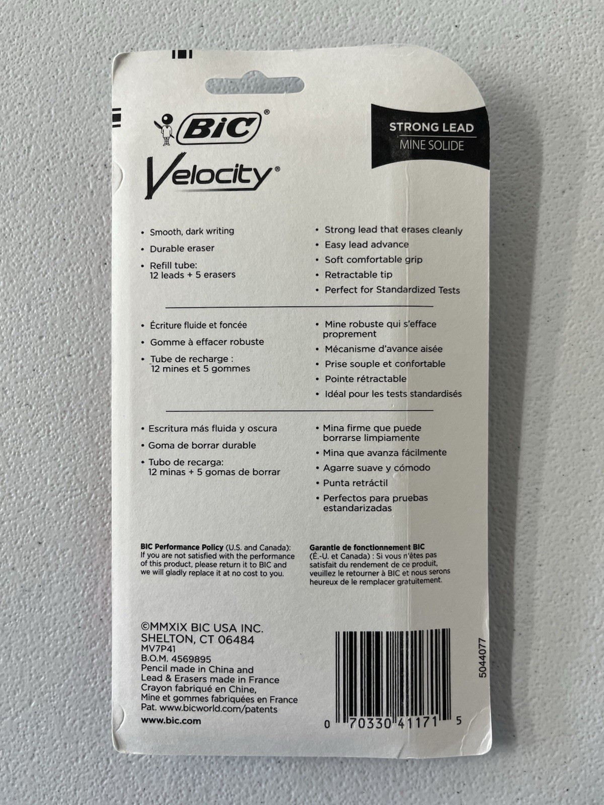 2x BIC #2 Velocity Mechanical Pencil 4pk 0.7mm w/ Refills Assorted Colors 41171
