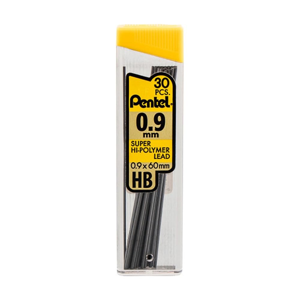 Pentel Super Hi Polymer HB Lead 30 Count Pack of 3 for Mechanical Pencils