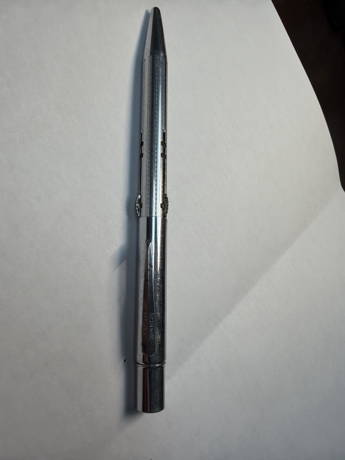 Vintage NORMA Pat. U.S.A. 3 Multi Color Mechanical Pen 1940s Metal