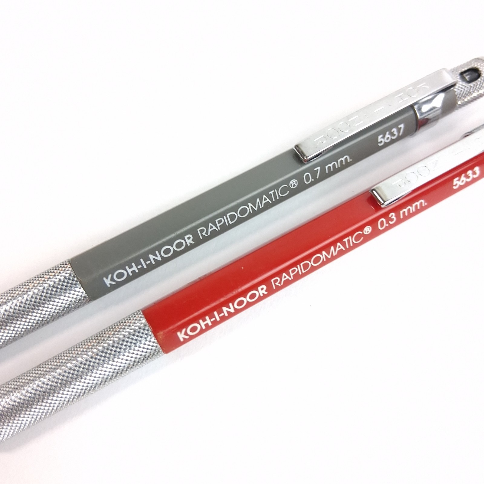 Set Of 2 Koh-I-Noor Rapidomatic 0.7mm 5637 & 0.3mm 5633 Mechanical Pencils
