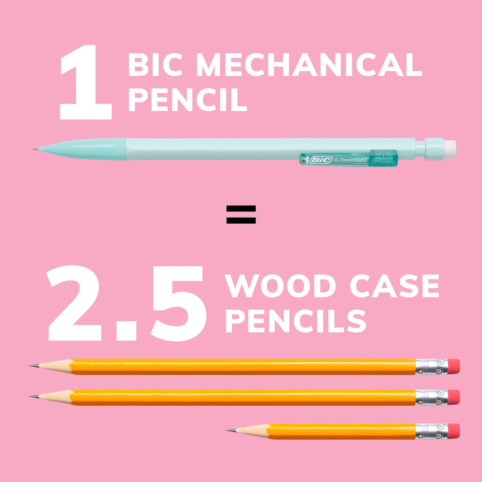 Xtra Smooth Pastel Mechanical Pencils with Erasers Medium Point Pastel Edition