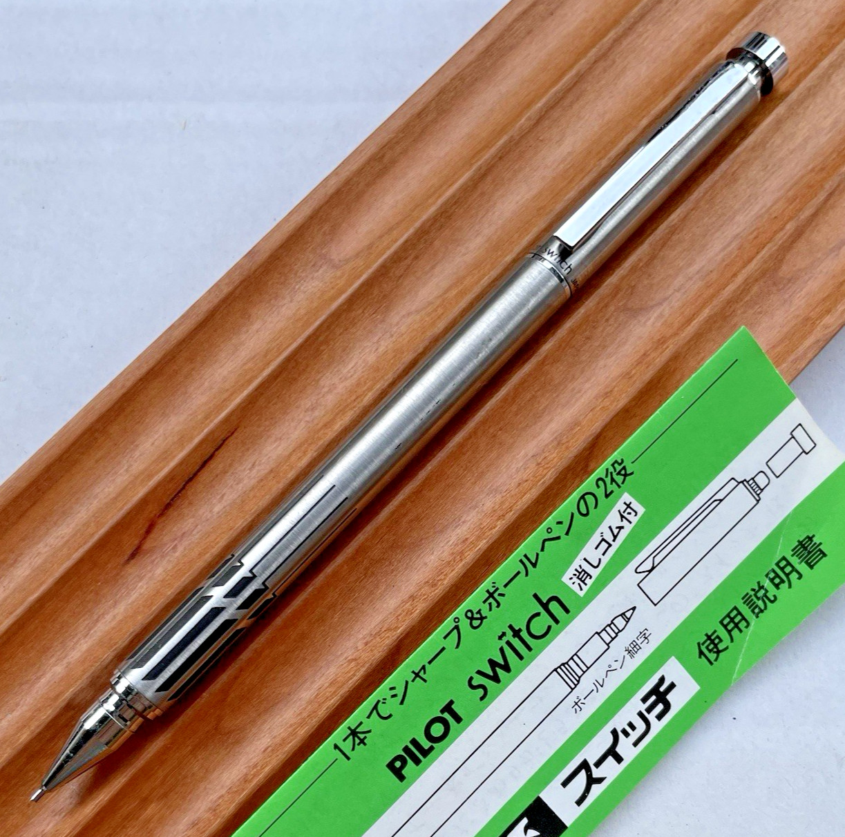 Pilot Multi-Function Ballpoint Pen Pencil Switch Etched Motif #3 Made in Japan