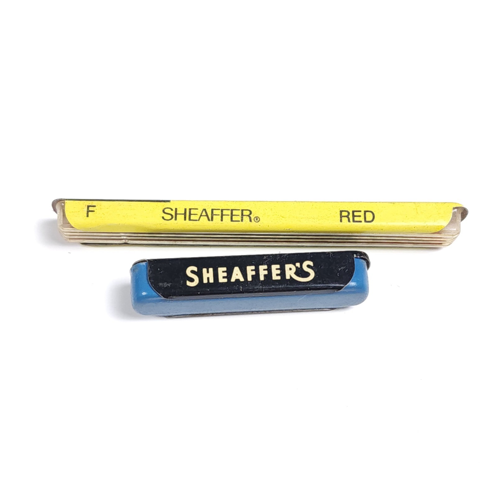Vintage Sheaffer Fineline Mechanical Pencil Lead Thick and Thin Leads Red