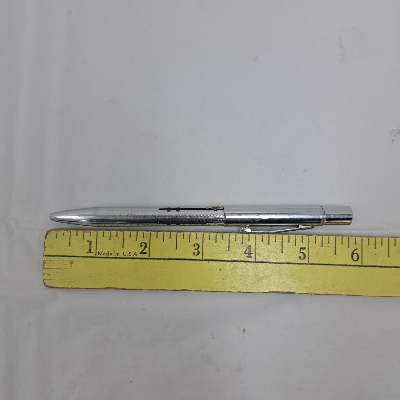 Vintage Norma 4 Lead Mechanical Pencil Metal Chrome Finish Collectible