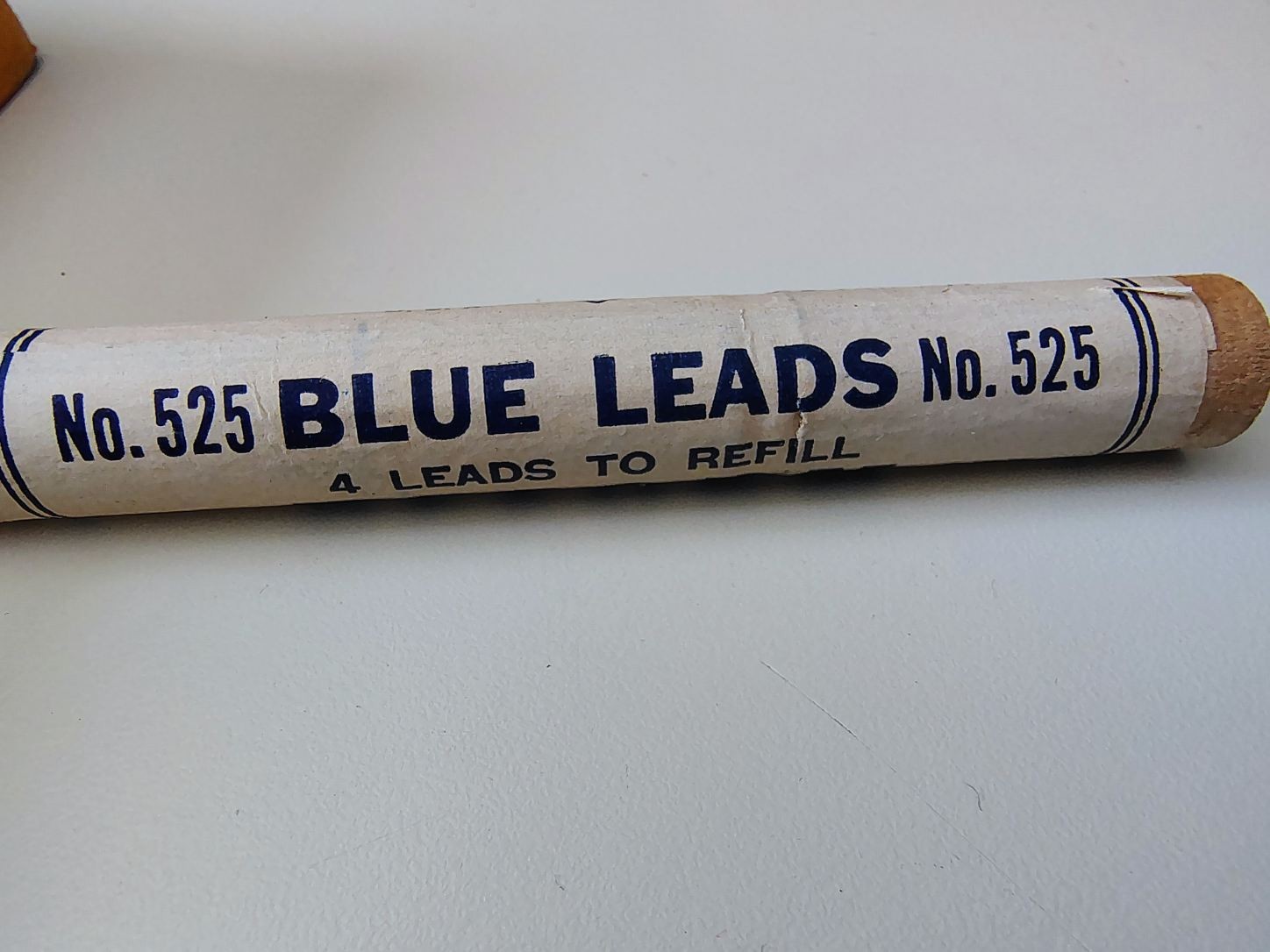 4-NOS Vintage Eberhard Faber Reform Mechanical Marking Pencil Leads Blue No. 525