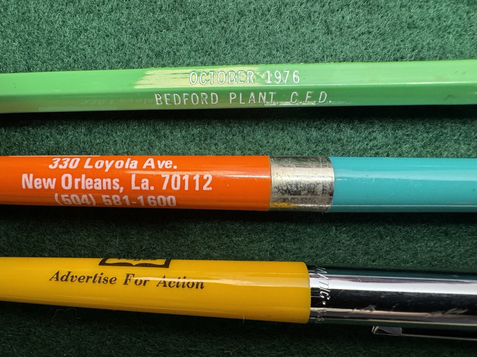 Lot Of 8 Ballpoint Pens & 1 Mechanical Pencil, Ritepoint Wearever Mighty Magnet