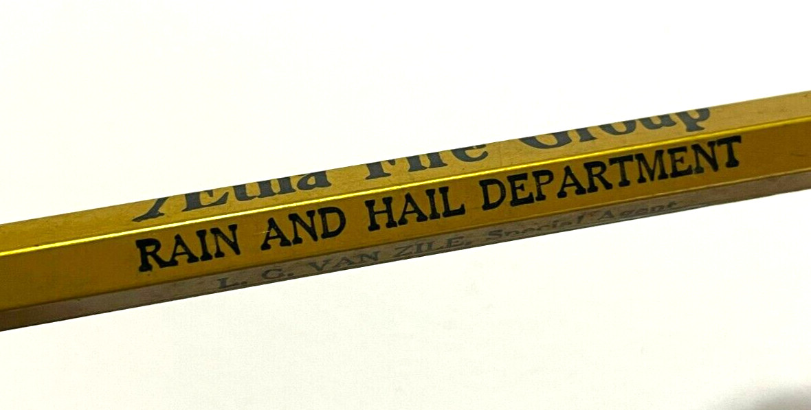c.1930s Aetna Insurance Farm Fire Chicago Illinois Scripto Mechanical Pencil